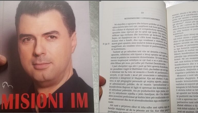 KËRKON TË JETË NJËSOJ SI RAMA/ Basha kopjon kryeministrin, boton libër para fushatës