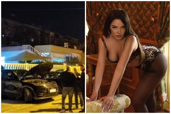 DALIN PAMJET/ Makina “Range Rover” e modeles Françeska Jaçe përfshihet nga flakët