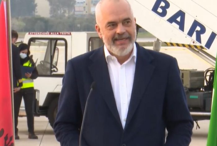 FLET NGA BARI/ Rama: Faleminderit që hapët dyert kur kishim nevojë, do të jemi gjithmonë në krahun tuaj (KËRKESA PËR PATENTAT)