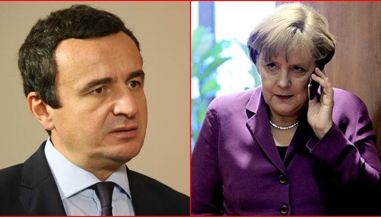 KURTI BISEDË TELEFONIKE ME MERKEL/ Fokusi te pandemia e COVID-19, integrimi në BE dhe dialogu me Serbinë
