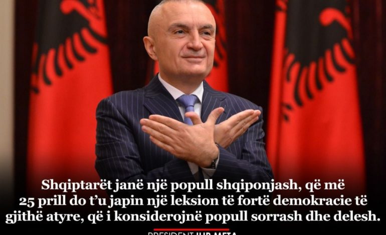 SULMON NDËRKOMBËTARËT/ Ilir Meta: Jemi popull shqiponjash, jo delesh e sorrash