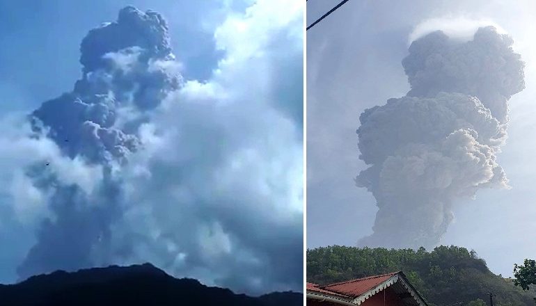 PANIK NË KARAIBE/ Vullkani “La Soufriere” shpërthen sërish, hiri arrin mbi 20.000 metra në ajër