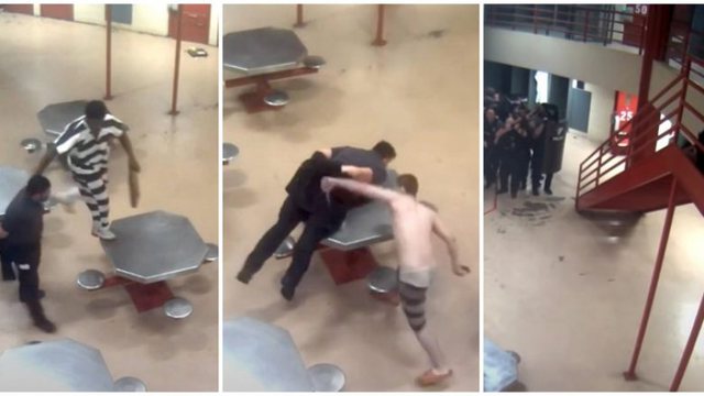 PAMJE TË RËNDA/ Të burgosurit marrin peng gardianin, e rrahin dhe e therin