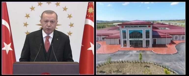 HAPJA E SPITALIT RAJONAL TË FIERIT/ Erdogan: Kemi bërë gjithçka për vëllezërit shqiptarë, do vazhdojmë të mbështesim Shqipërinë