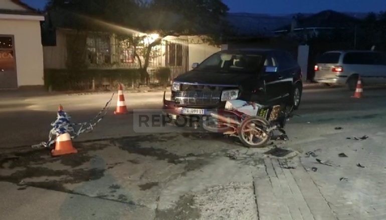AKSIDENT NË AKSIN FUSHË KRUJË- KAMËZ/ Makina përplaset me motorin, plagoset rëndë 37-vjeçari
