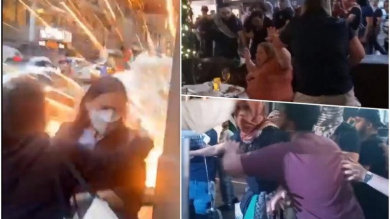TRAZIRA NË SHBA/ Shkelma, grushte e sende të forta në rrugët e Nju Jorkut mes izraelitëve dhe palestinezëve (VIDEO)