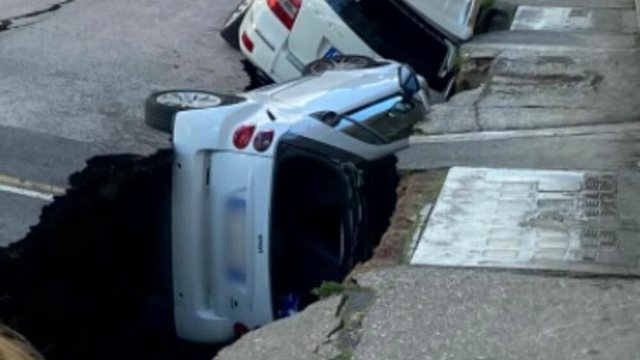 NDODH EDHE KJO/ Çahet në mes rruga në Romë, bien brenda dy makina (FOTO)