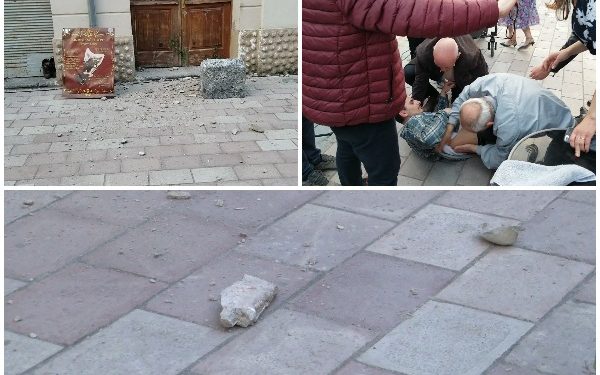INCIDENT NË SHKODËR/ Bien pjesë të fasadës, lëndohet aktori gjatë interpretimit