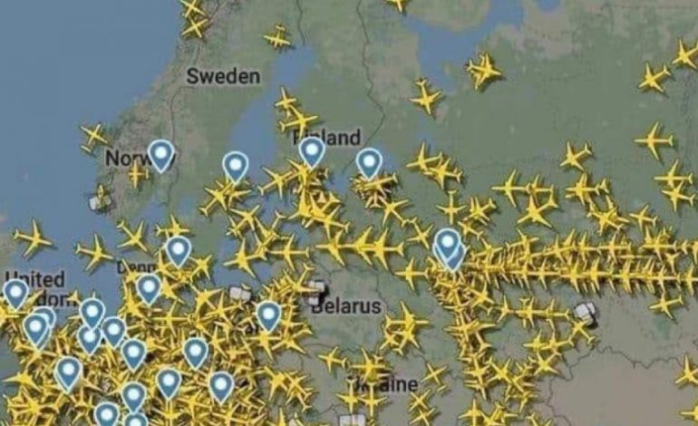 PRESIDENTI I KE PUBLIKON HARTËN/ Asnjë avion nuk fluturon mbi Bjellorusi