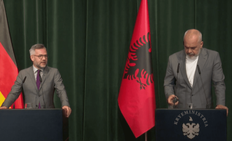 KONFERENCA/ Replikat me ministrin gjerman, Rama: Shqipëria është vendi më i përshtatshëm për pushime në Europë