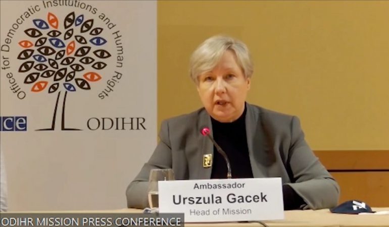ZGJEDHJET E 25 PRILLIT/ Drejtuesja e misionit të ODIHR, Gacek takim me Ramën në selinë e PS