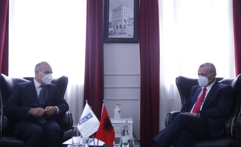 ZGJEDHJET E 25 PRILLIT/ Ruçi pret në takim ambasadorin e OSBE: Do ju mbështesim të realizoni…