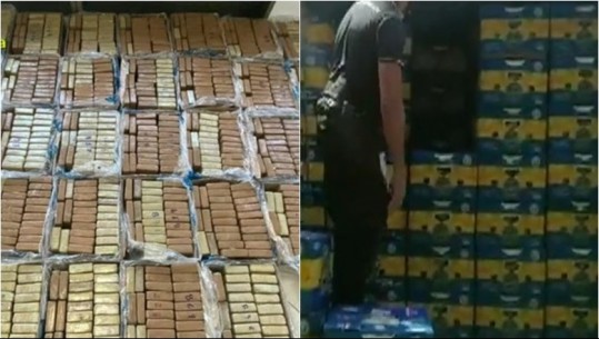 KAPET SASI REKORD KOKAINE NË ITALI/ 1.1 ton e fshehur mes bananeve. Lënda narkotike nga Ekuadori, destinacion final ishte Turqia