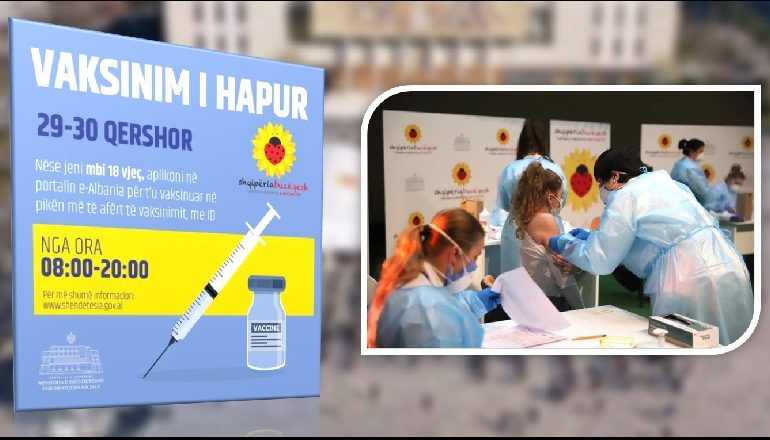 SOT DHE NESËR DITËT E HAPURA TË VAKSINIMIT/ Mbi 19 mijë qytetarë +18 vjeç kanë aplikuar në E-Albania për t’u vaksinuar