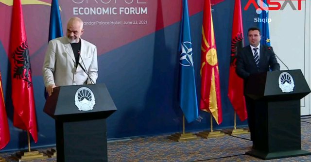VETOJA E BULLGARISË/ Zaev në konferencë me Ramën: Vlerat e BE janë vënë në pikëpyetje