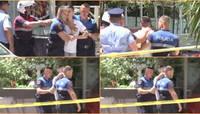 VRASJA TEK “ISH ESKPOZITA”/ Pamjet e trishta, i mituri futet brenda lokalit për të parë viktimën. Policia e nxjerr duke qarë