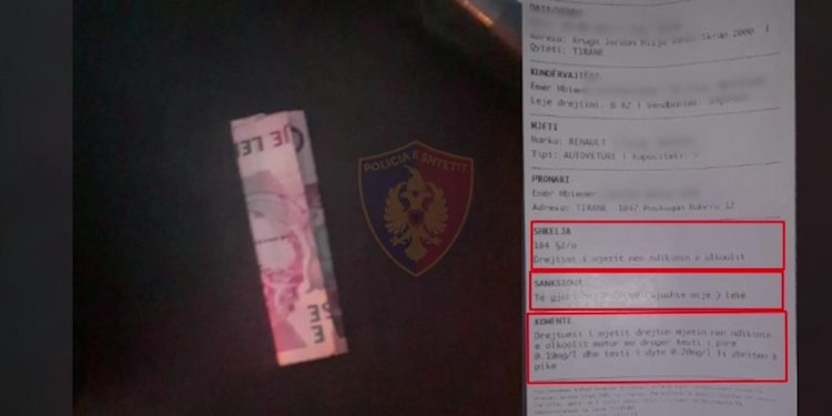 TENTUAN TË KORRUPTONIN ME 20 MIJË LEKË POLICËT/ Ja si e pësojnë dy shoferët