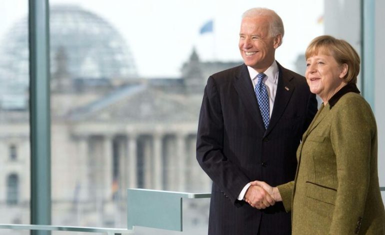 ZYRTARE/ Biden pret Merkelin në Shtëpinë e Bardhë