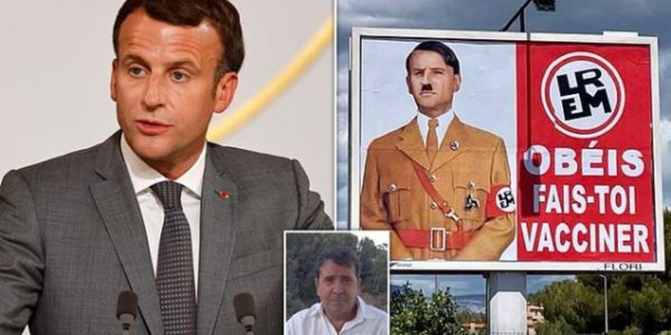 “PLAS” NË FRANCË/ E nxjerrin në foto si Hitleri, Macron kërcënon protestuesit!