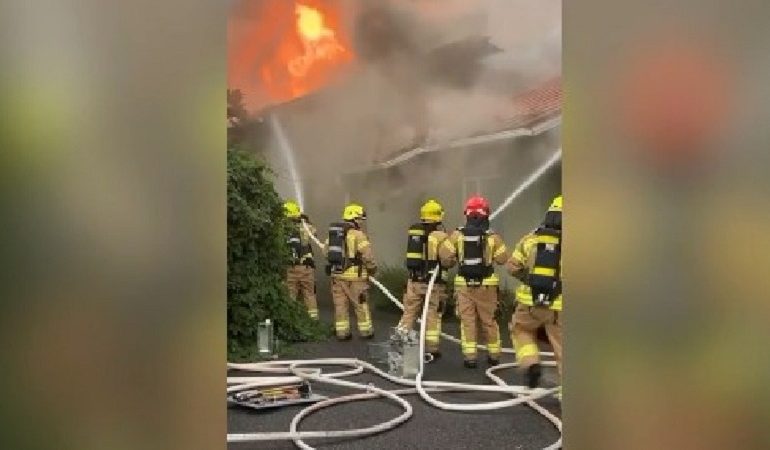 SHQIPTARI “HERO” SHPËTON ÇIFTIN E TË MOSHUARVE/ Hyn mes flakëve para se të mbërrinin zjarrfikësit (FOTO)