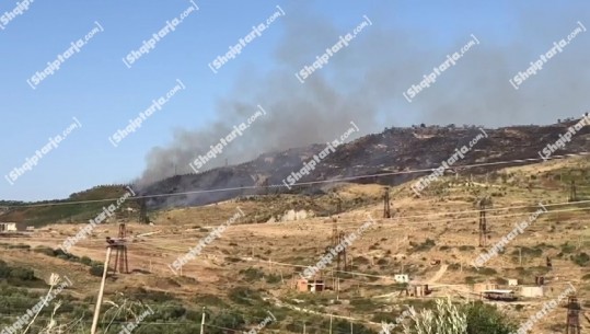 ZJARRET NË VLORË/ Vatër e re flakësh në Gorrisht, pranë ndodhen puset e naftës (VIDEO)