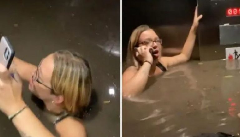 UJI DERI NË FYT/ Dyshja përjetojnë një makth të vërtetë gjatë bllokimit në ashensor (VIDEO)
