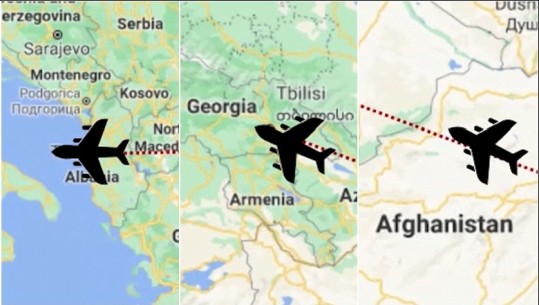 ITINERARI I AFGANËVE DREJT SHQIPËRISË/ Avioni u nis nga Kabuli, u ndal tranzit në Gjeorgji (VIDEO)