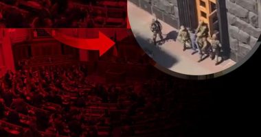 E RËNDË NË UKRAINË/ Burri me bombë në dorë futet në Parlament: Nuk dal i gjallë nga këtu