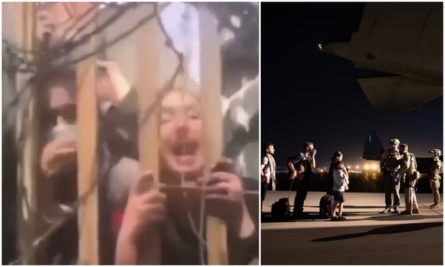 THIRRJET DËSHPËRUESE/ Gratë afgane i përgjërohen trupave amerikanë t’i shpëtojnë (VIDEO)