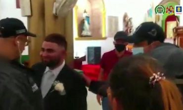NË DITËN E DASMËS/ Momenti kur policia arreston "bosin" e madh të drogës teksa po martohej (VIDEO)