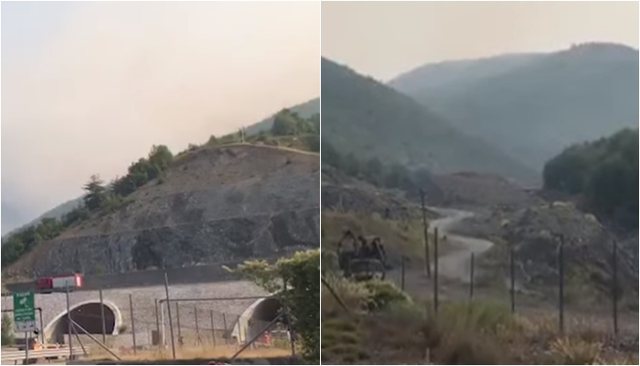 ZJARRET NË KUKËS/ Situatë kritike te “Laku i Thive” dhe “Qafa e Kumbullës”, RREZIKOHEN 5 banesa