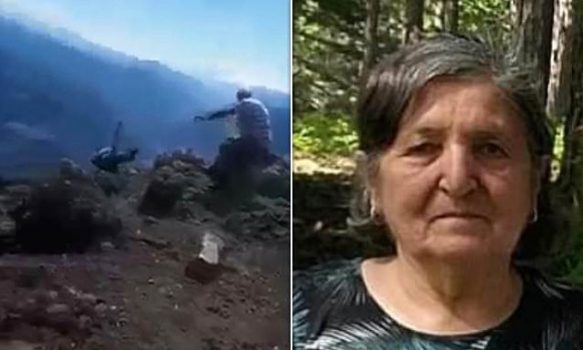 “O MAMI MOS SHKO ATY”/ Dhëndri filmon pamjet e frikshme, 71-vjeçarja turke bie nga shkëmbi (VIDEO)