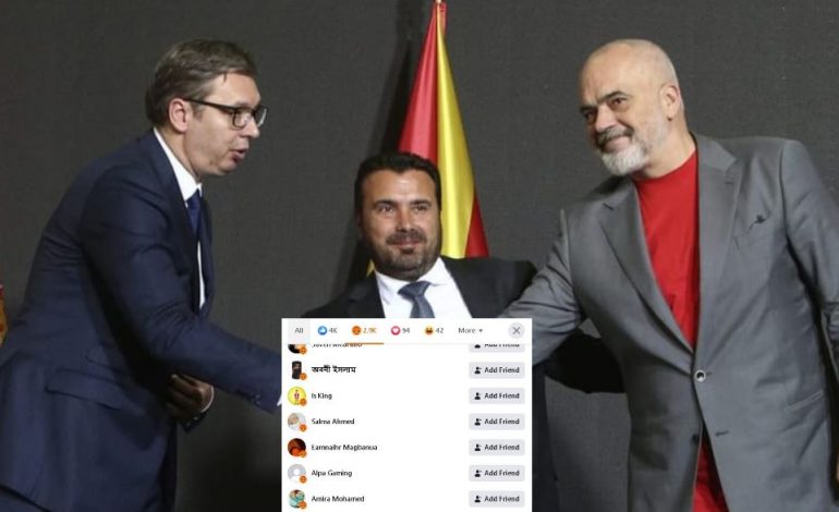 REAGIMI I RAMËS/ Fotolajm: Kur “ARABËT” irritohen për “Open Balkan” dhe profilet fallco në rrjet