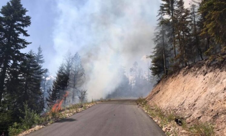 ZJARRET NË KOSOVË/ Përfshihen nga flakët Bjeshkët e Nemuna, era e fortë aktivizon disa vatra të reja