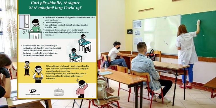 NESËR HAPEN SHKOLLAT/ Udhëzimi i ISHP: Mësuesit, sanitaret dhe rojet të jenë të VAKSINUAR, nxënësit DUHET të…