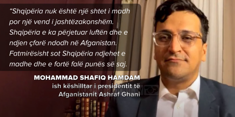 “VEND I JASHTEZAKONSHËM”/ Ish këshilltari presidentit afgan dhe i NATO-s: Shqipëria vendosi shembull moral për…