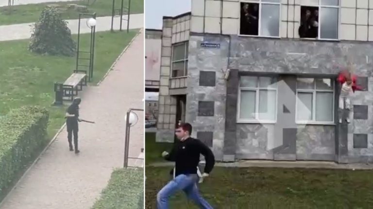 TË SHTËNA ME ARMË NË NJË UNIVERSITET TË RUSISË/ Pamjet dramatike kur nxënësit hidhen nga dritaret, 8 të vdekur dhe 6 plagosur (VIDEO)