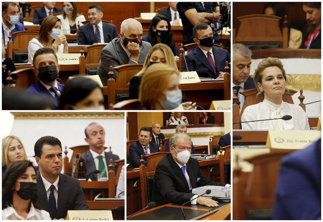 DALIN FOTOT/ Rama mes “të shkarkuarve”, Basha “i nxirë”, Kryemadhi “e kuruar”. Çfarë nuk u pa nga parlamenti
