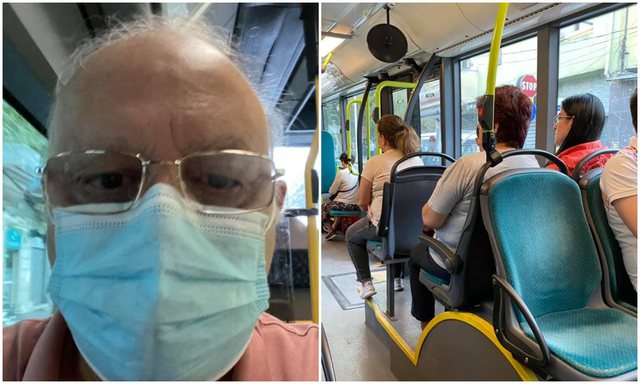 ALARMI/ Mjeku Kalo poston FOTOT nga autobusi: Dy pasagjerë me maskë, ndërsa shoferi dhe faturino…