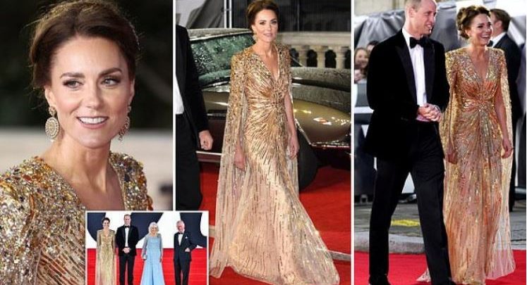 “VEZULLUESE”/ Pamja e Kate Middleton në premierën e filmit të James Bond i la pa fjalë të gjithë (FOTO)