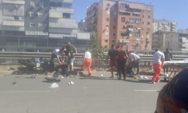 DALIN PAMJET NGA AKSIDENTI PRANË "KOPSHTIT BOTANIK"/ Policët të shtirë në tokë, dy të tjerë u japin ndihmën e parë