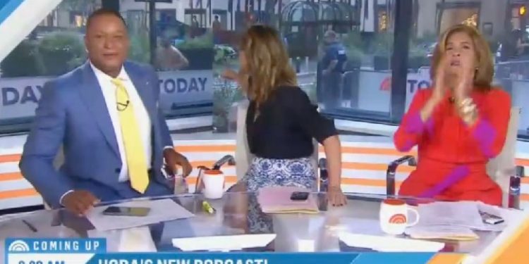 E PAZAKONTË/ Ishin “LIVE” në emision, prezantuesit mbetën të habitur nga shfaqja e një burri lakuriq (VIDEO)