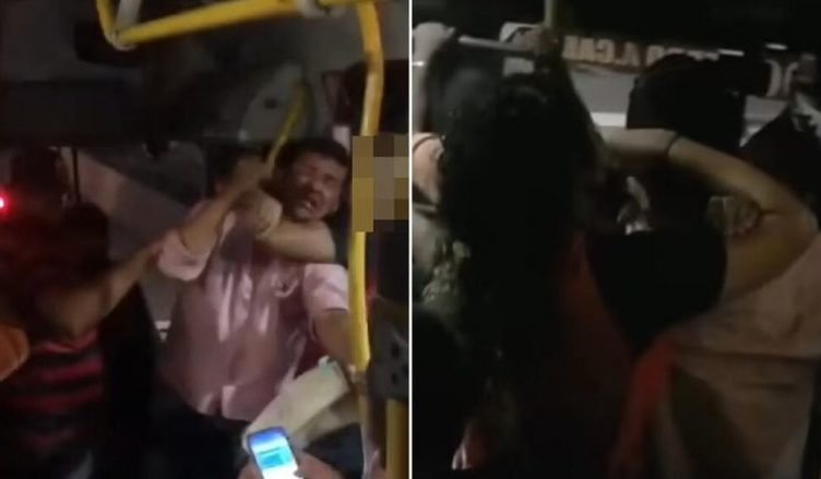 E NGACMOI SEKSUALISHT NË AUTOBUS/ E pëson burri, ja çfarë i bën gruaja në mes të të gjithëve (VIDEO)