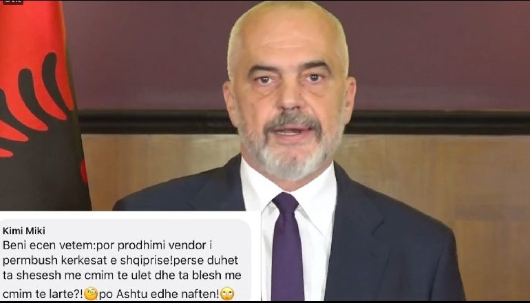 RRITJA E ÇMIMEVE NË VEND/ Rama u përgjigjet qytetarëve: E përcakton kërkesa dhe oferta në treg, jo qeveria