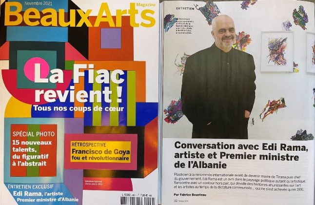 INTERVISTA/ Rama për revistën franceze “Beaux-Arts Magazine”: Shqipëria, vendi im si askush tjetër