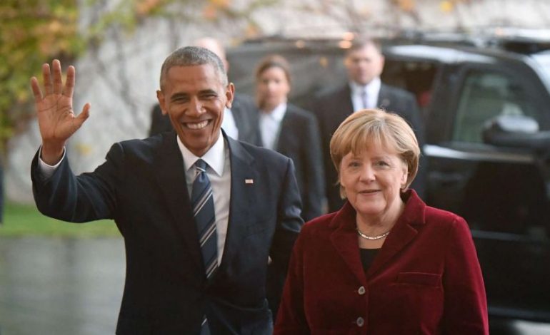 “TË KAM PARË TË MERRJE…”/ Obama mesazh për Merkel: Falë teje Europa u ka mbijetuar stuhive, bota të ka borxh