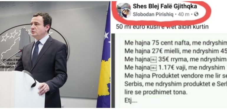 DEL FOTO/ A është ky kërcënimi që mori Albin Kurti?