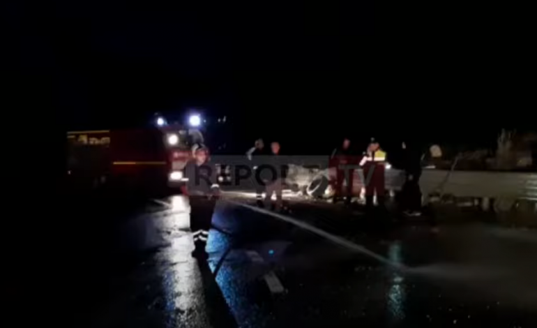 PËRMBYSET AUTOBOTI ME NAFTË NË QAFË THANË/ Derdhet karburanti në rrugë, vështirësi në qarkullim (FOTO+VIDEO)