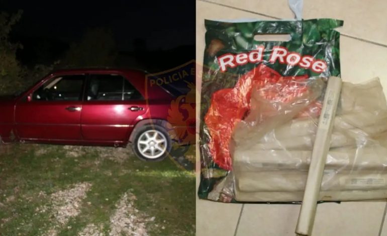 LËVIZNIN ME 2 KILOGRAM EKSPLOZIV NË MAKINË/ Shoferi ja mbath sapo sheh policët, arrestohet…