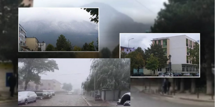 ULEN TEMPERATURAT/ Edhe Kukësi “zgjohet” nën mantelin e bardhë (PAMJET)